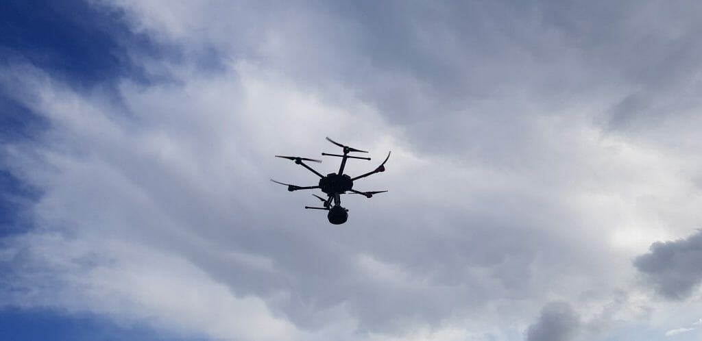 360 vr drone opnames met TITAN camera