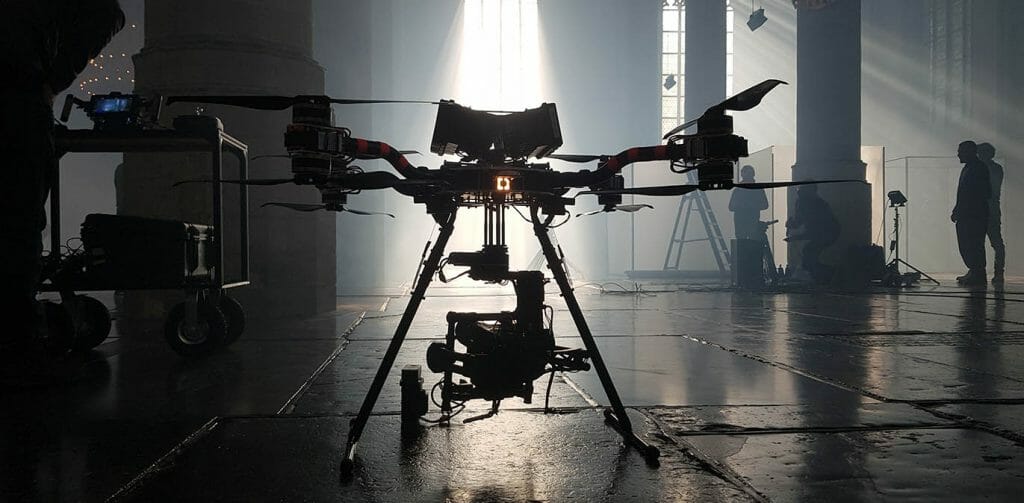 Freefly Alta X bij indoor drone shoot